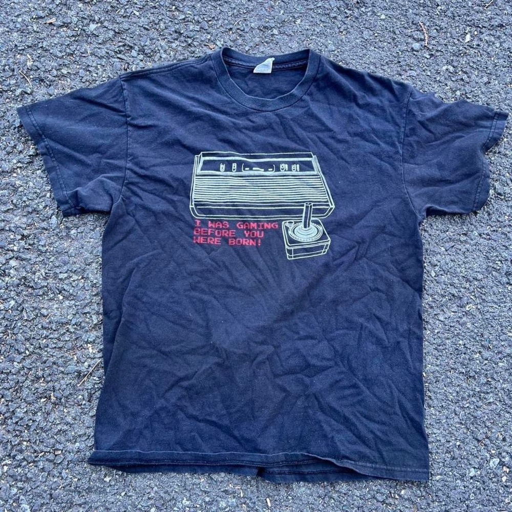 Y2K Atari "I was gaming before you were born" shirt size XL